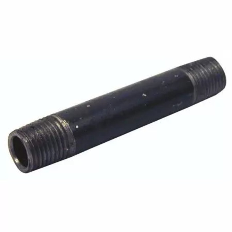 B & K Industries Black Pipe Nipple, .5″ x 3.5″ .5″ x 3.5″