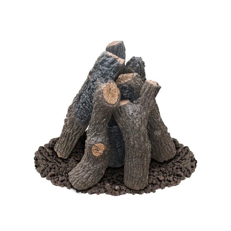 American Fyre Designs Log Sets for Gas Fire Pits Back Country Oak