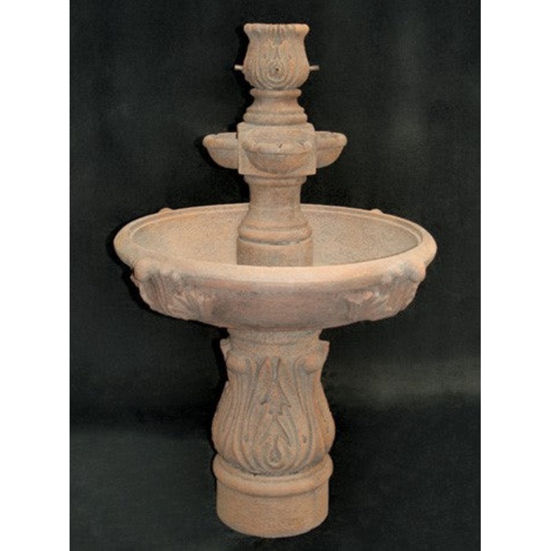 Assisi Tiered Water Fountain with Cobra Pedestal