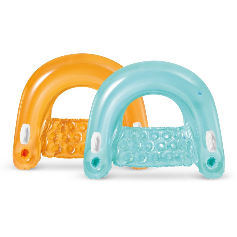 INTEX Sit’n Float Classic Inflatable Floating Raft Pool Tube (Open Box) (2 Pack)