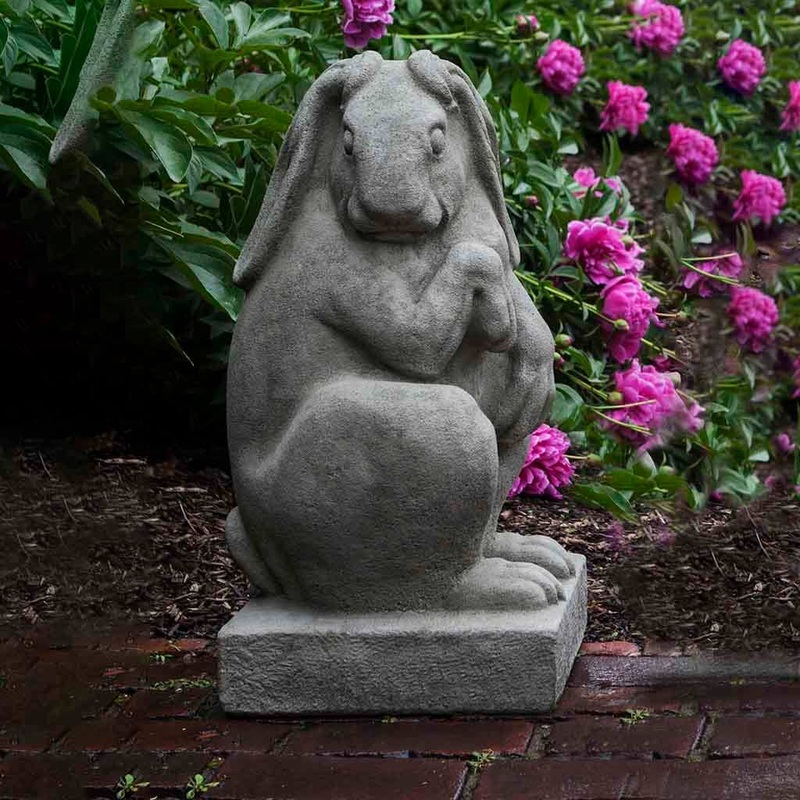 Newport Rabbit Facing Right Cast Stone Garden Statue
