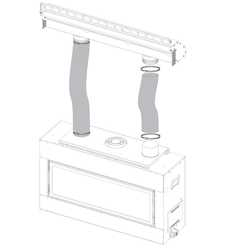 White Mountain Hearth HMGW60 Gravity Heat Management with 10-Foot Flex Vent Kit | HMGW60