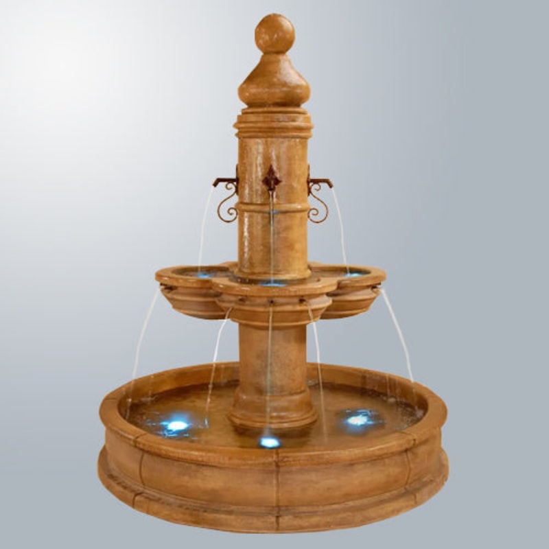 Beaumont Fountain With 70″ Pond