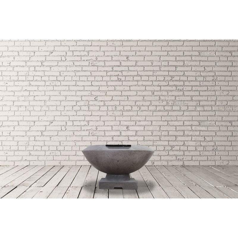 Prism Hardscapes – 29″ Toscano Fire Water Bowl NG/LP w/PH Igniter Natural Gas Pewter