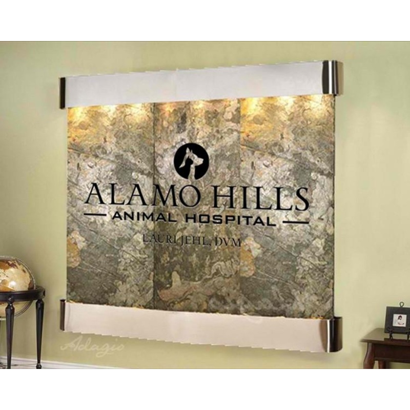 Solitude River Wall Fountain With Logo