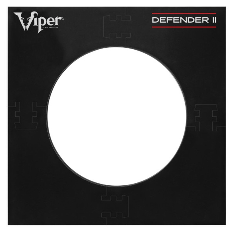 Viper Defender II Steel Tip Dart Square Backboard Surround, Black (Open Box)