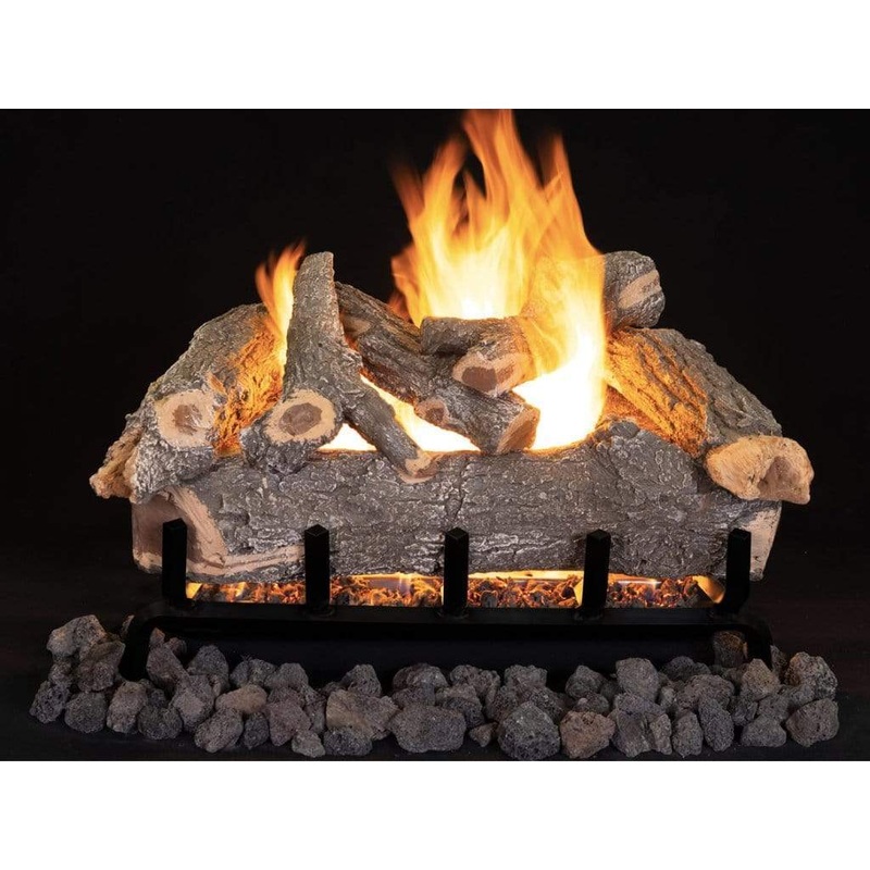 Superior | Smoky Weathered Oak Outdoor Vented Gas Logs Dual-Burner Series 30″