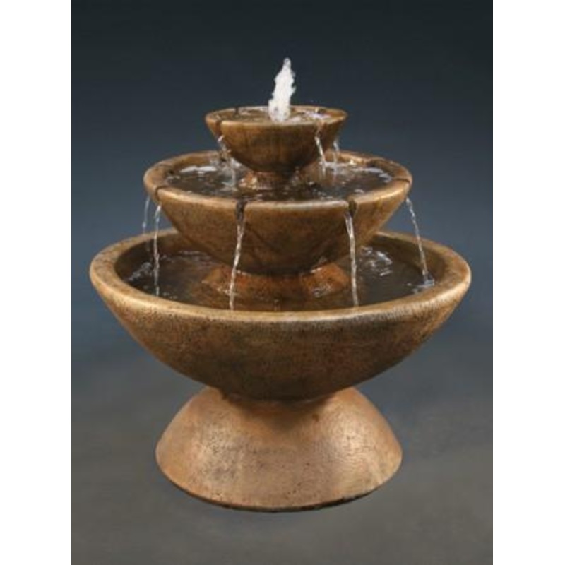 3-Tier Color Bowl with Lips Fountain