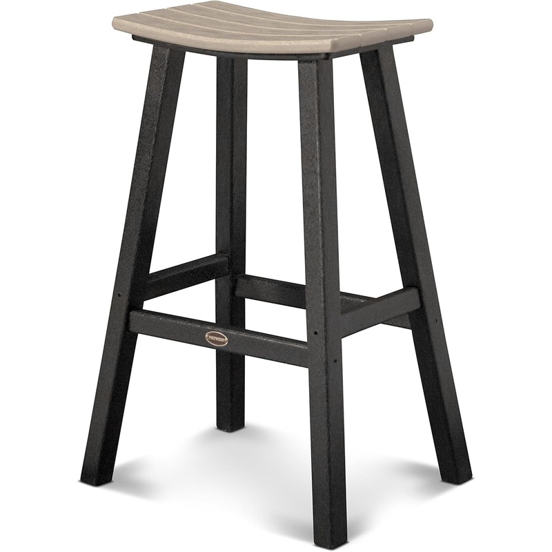 2012-FBLSA Contempo Bar Height Saddle Seat Barstool, Black Frame, Sand Sand