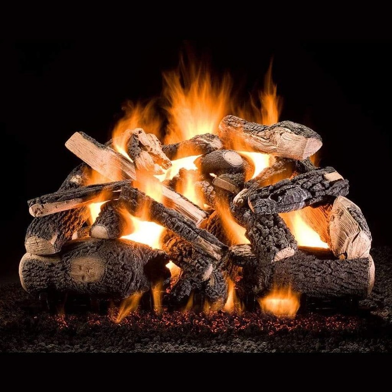 36″ Kodiak Char Triple Stack Single Side Large Vented Gas Log – Hargrove