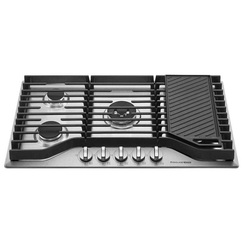 GASLAND MASTER 36″ 5 Burner Stainless Steel Professional Gas Cooktop with Griddle