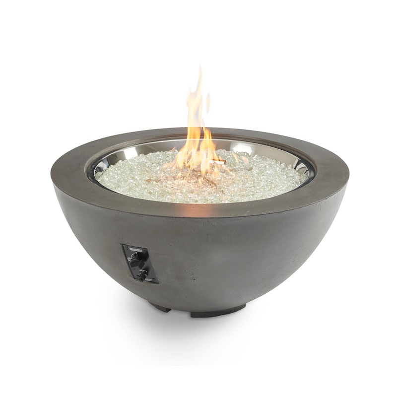 Outdoor Greatroom – White Cove 42″ Round Gas Fire Pit Bowl – CV-30WT