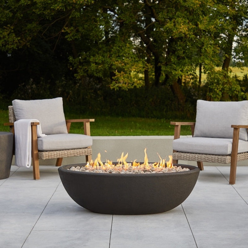Riverside 48″ Oval Propane Fire Pit Bowl