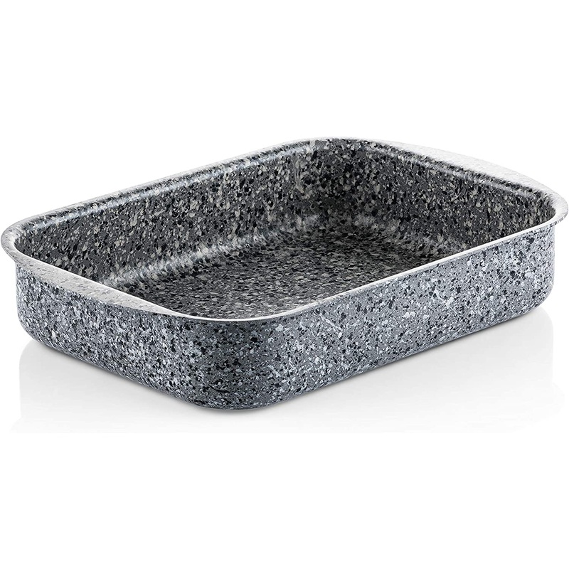 X-Large Gray Granite Roasting Pan (15.7″)