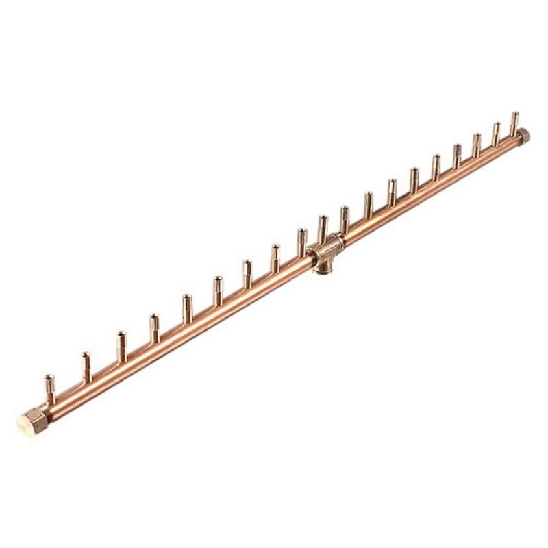 Warming Trends Linear CROSSFIRE 38-Inch Brass Gas Burner Liquid Propane No Flex Line No Plate