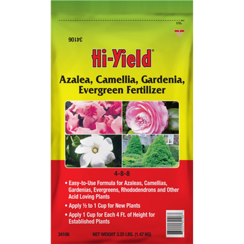 Hi-Yield Azalea, Camellia, Gardenia, Evergreen Fertilizer 4-8-8