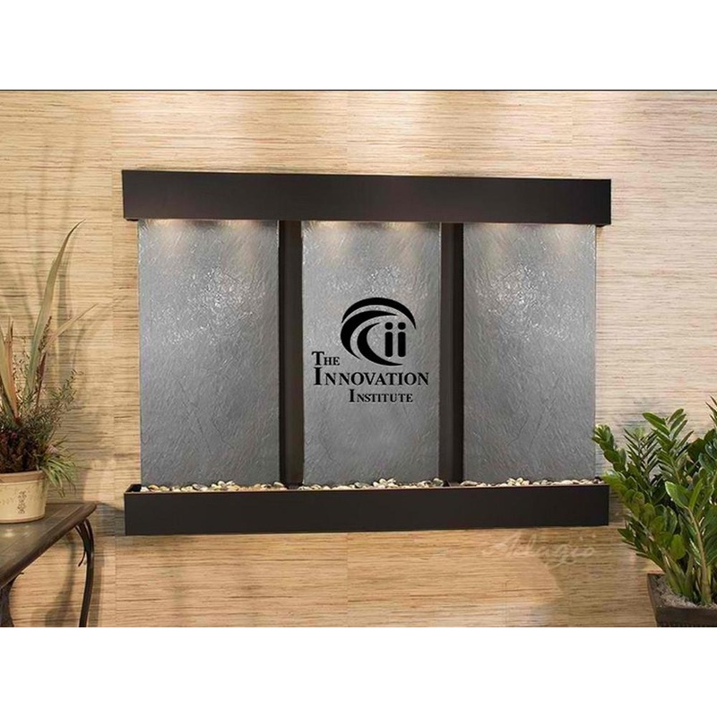 Olympus Falls Wall Fountain with Logo