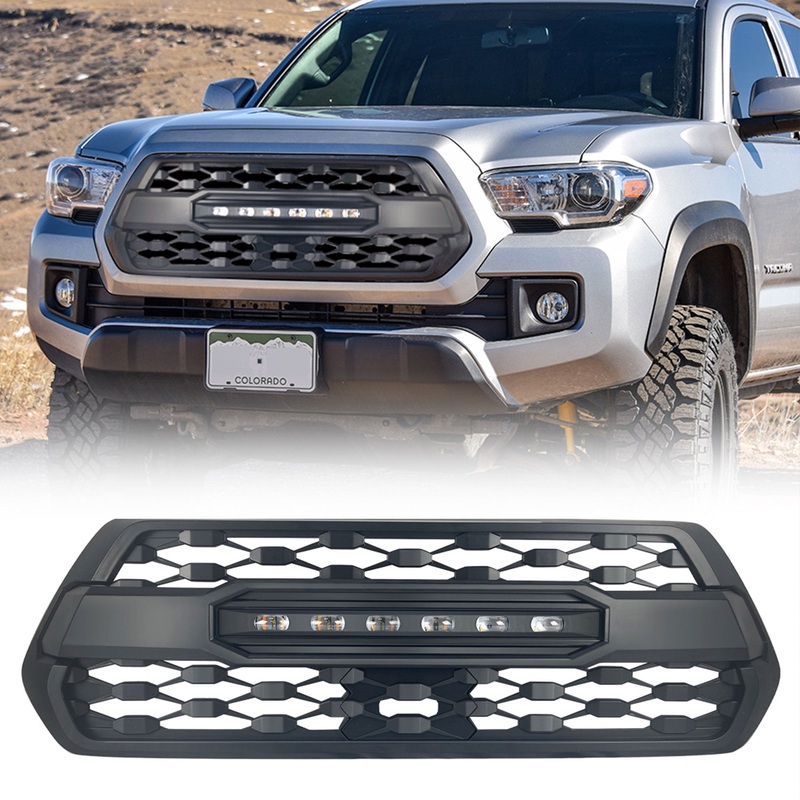 AMERICAN MODIFIED Pro Style Grille w/ Off Road Lights for 16-23 Tacoma(Open Box)