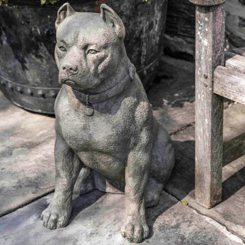 Lucky Cast Stone Garden Statue | Dog Statue