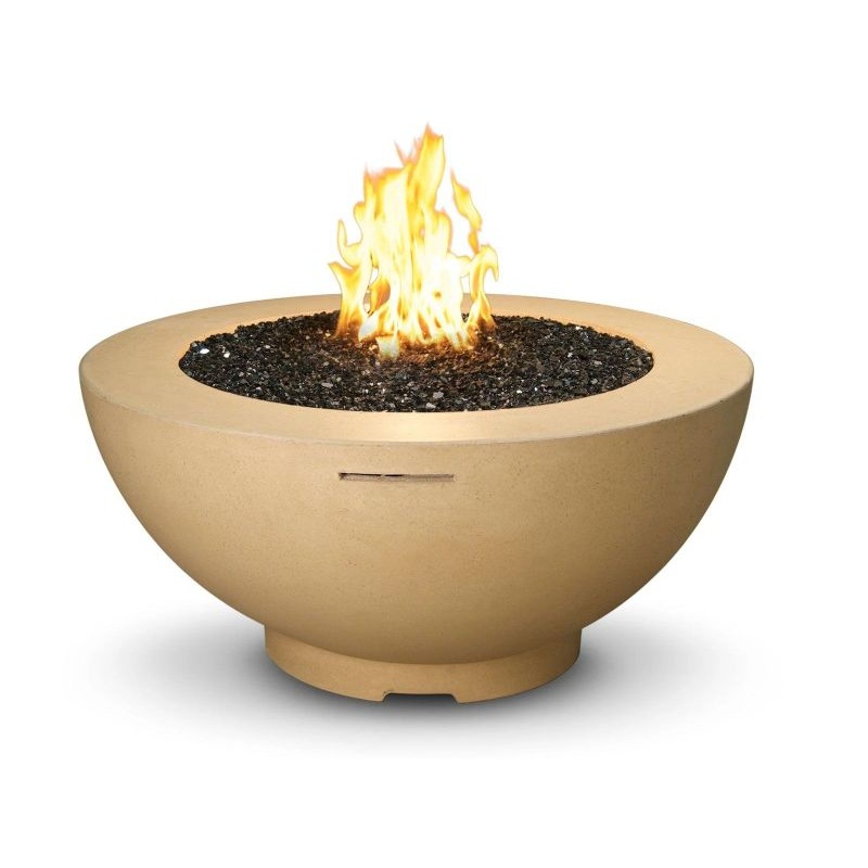 American Fyre Designs 48 Inch Fire Bowl Match Lit Natural Gas