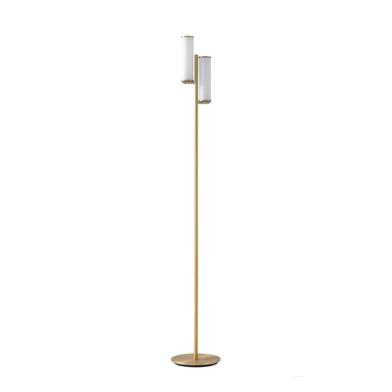 Brightech Gemini Modern LED Light Lamp with 2 Dimmable Lights, Brass (Open Box)