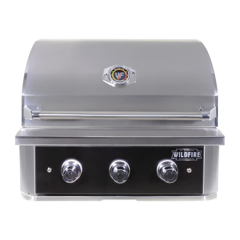 Wildfire Outdoor – Ranch PRO 30″ Gas Grill 304 SS Natural Gas or Propane – WF-PRO30G-RH Propane