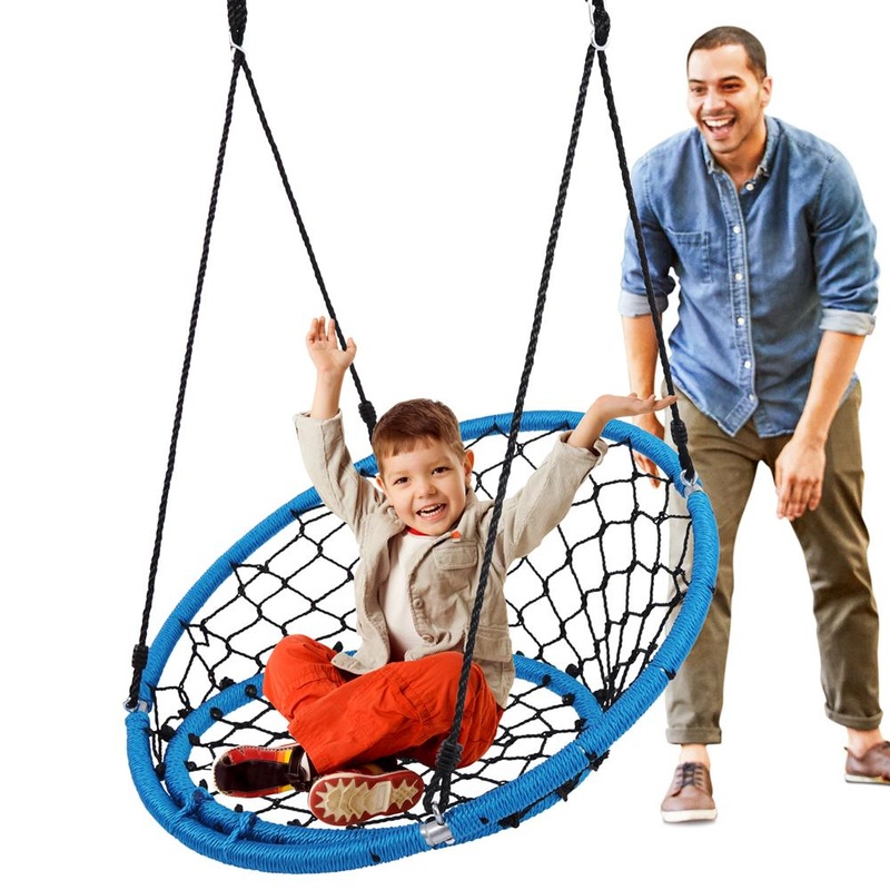 Hanging Netted Seat Swing – Relaxing Fun – UV Resistant – 35.5″ Diameter