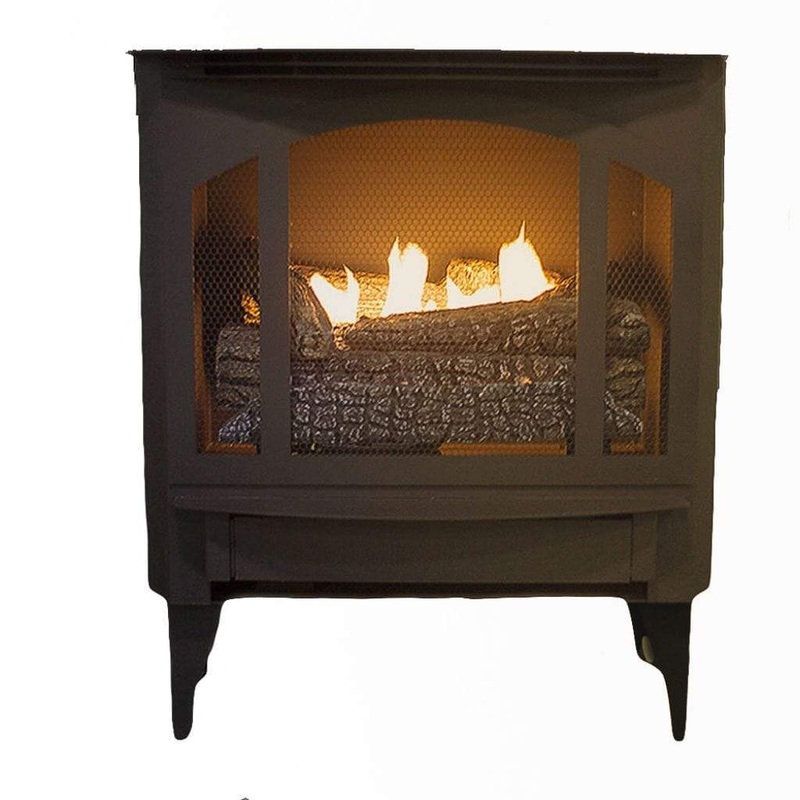 Buck Stove Model T-33 Freestanding Gas Stoves with Blower and Legs Natural Gas
