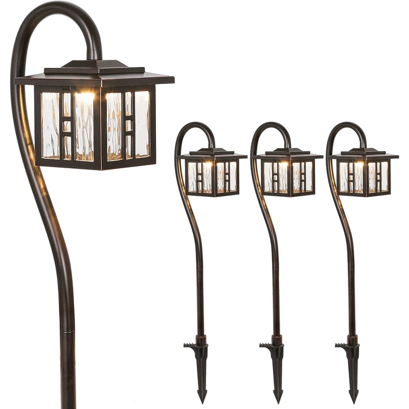 3W 185LM LED Landscape Lighting, Oil-Rubbed Bronze Pathway Light, Die-Cast Aluminum, ETL Listed (4-PACK)