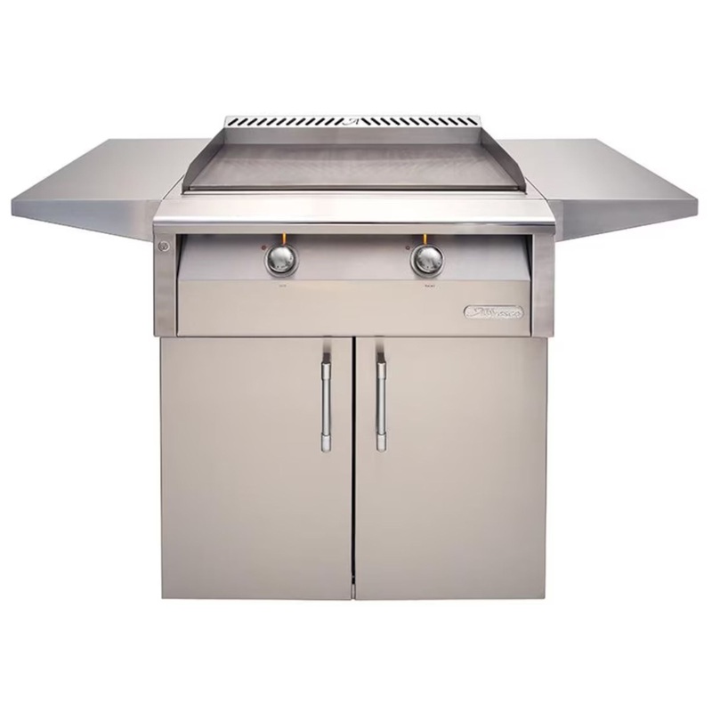 Alfresco 30-Inch Dedicated Gas Griddle w/ Cart Propane Stainless Steel