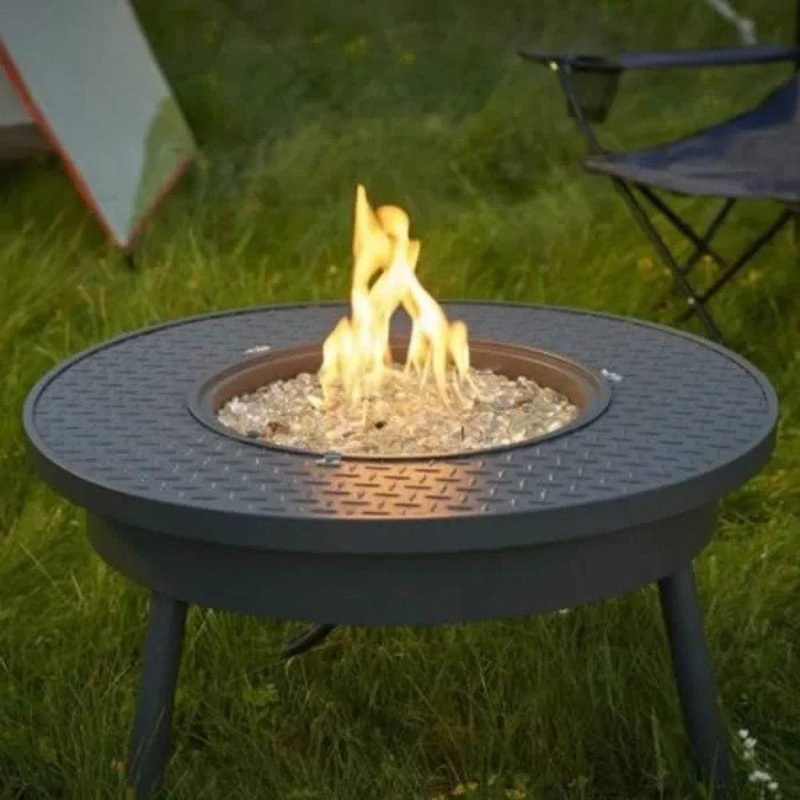 The Outdoor GreatRoom Company Renegade 32″ Round Portable Gas Fire Pit Table