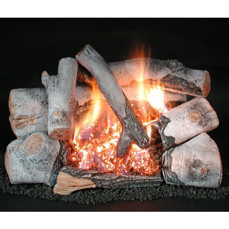 Rasmussen 30″ Chillbuster Evening Embers Vent-Free Birch Gas Logs
