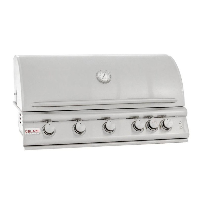 Blaze Premium LTE 40-Inch Propane Gas Built-In 5 Burner Grill with Infrared Rear Burner and Lights – BLZ-5LTE2-LP blaze-premiumltegrills-master