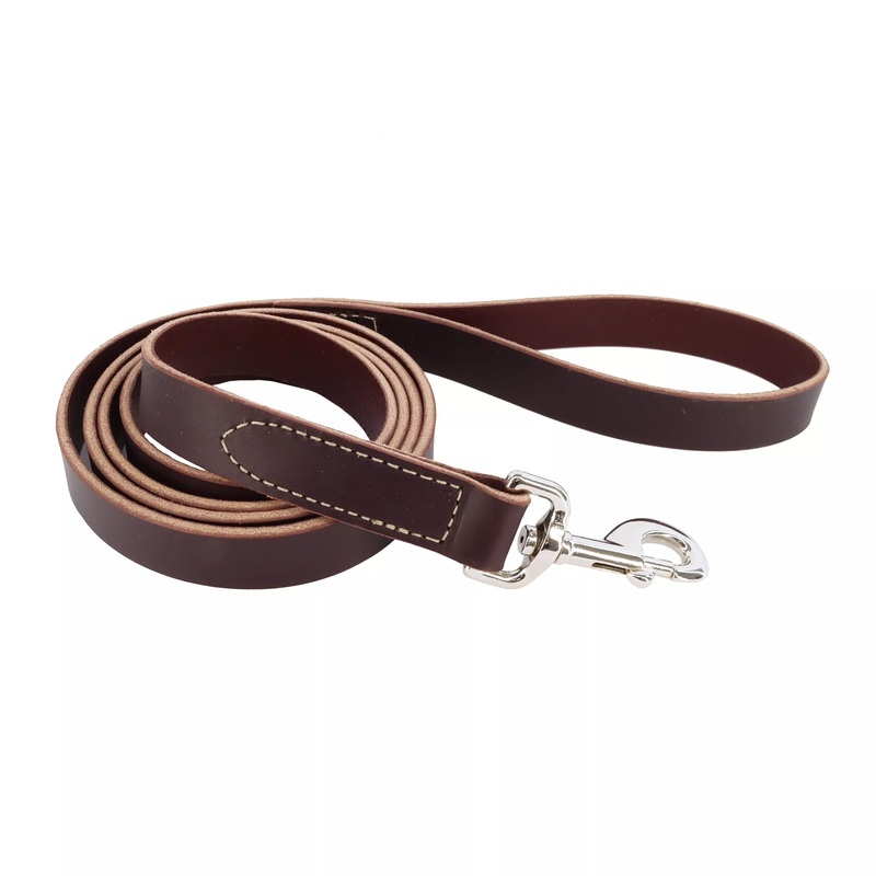 Coastal Pet Products Circle T Latigo Leather Dog Leash 5/8″ x 6′
