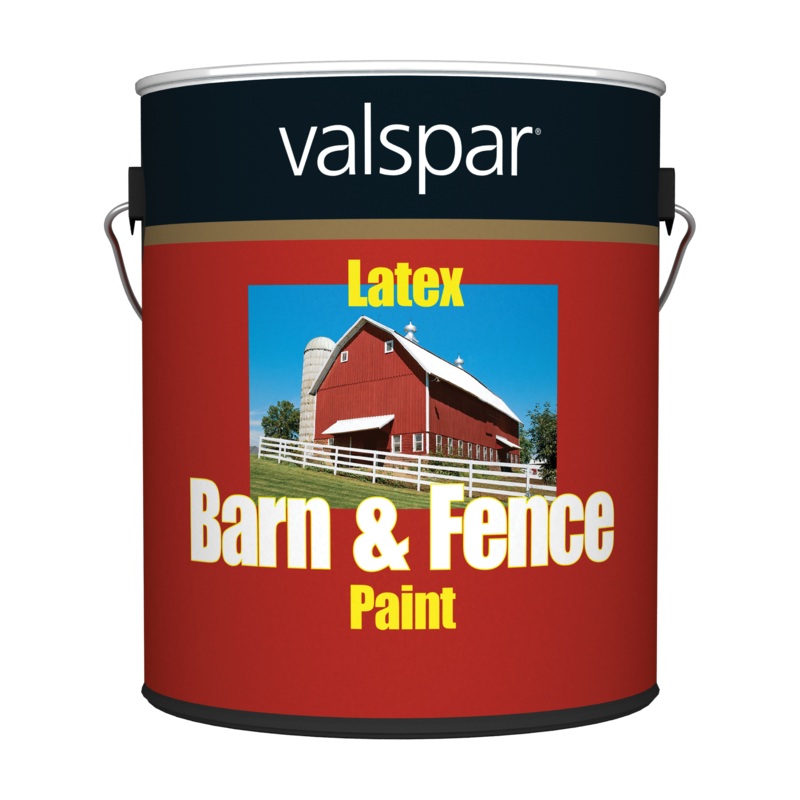 Valspar Latex Barn & Fence Paint 1 Gallon Gloss White (1 Gallon, Gloss White)