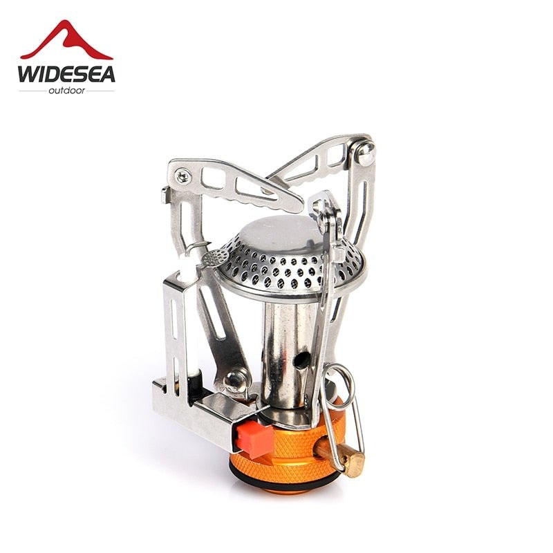 Camping One-Piece Gas Stove Heater Burner, Foldable Outdoor Design