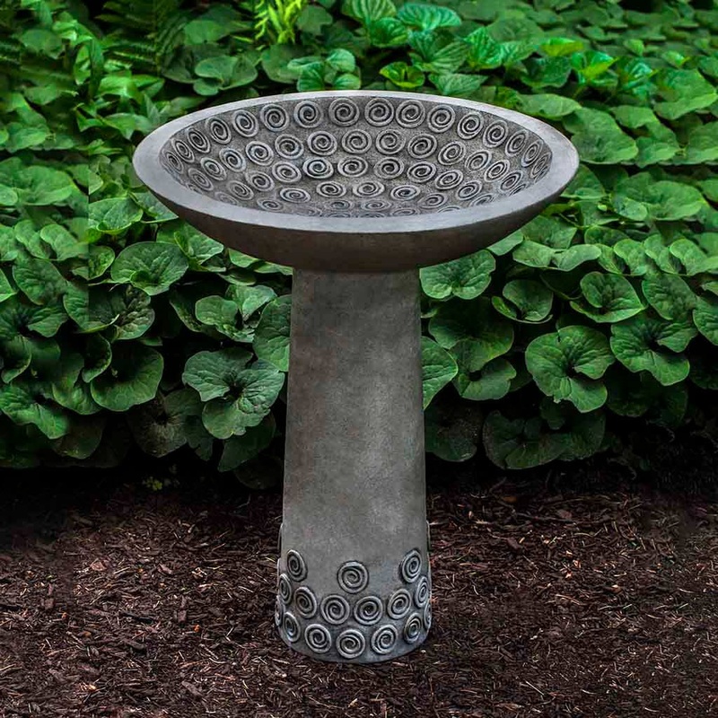 Cirrus Cast Stone Birdbath