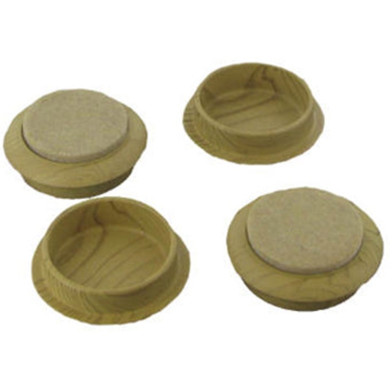 1 3/4  LIGHT WOOD BASE CUP 4/PK