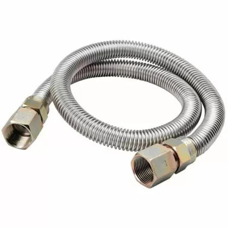 B & K Industries Stainless Steel Gas Appliance Connector 48″