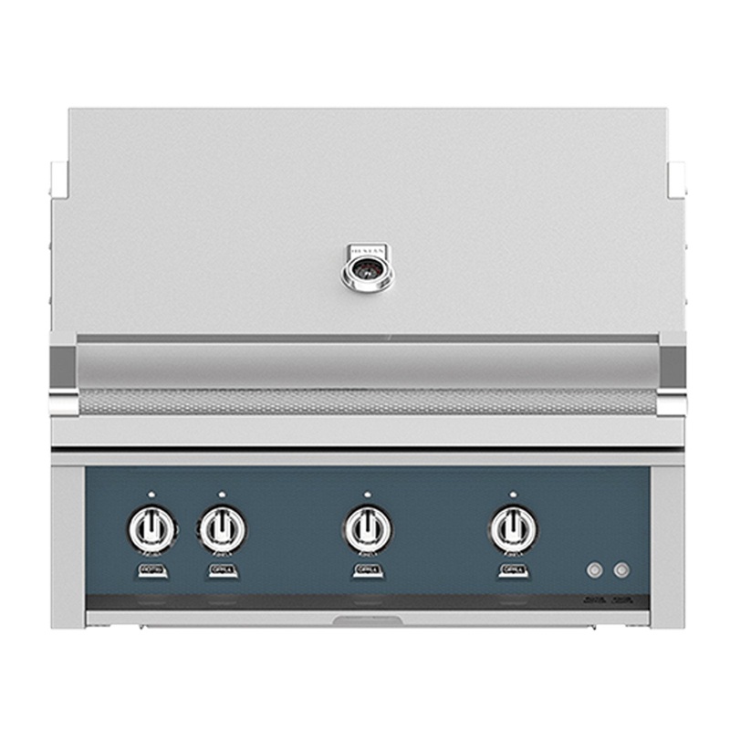 Hestan 36-Inch Natural Gas Built-In Grill – 3 Trellis w/ Rotisserie in Dark Gray – GABR36-NG-GG hestan-36builtingrills-master