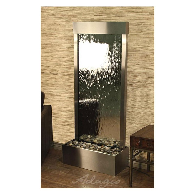 Harmony River Mirror Floor Fountain – Rear Mounted