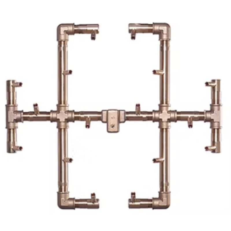Warming Trends CFB180 Original CROSSFIRE Brass Burner with Square Plate Natural Gas