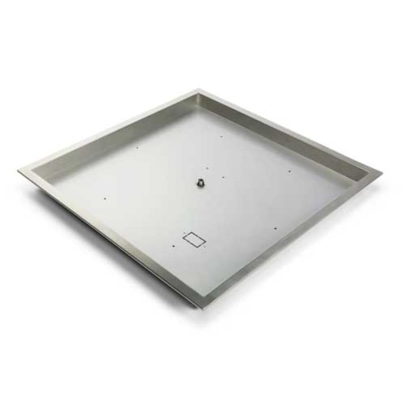 HPC | Square Bowl Style – Stainless Steel Fire Pit Pan 36″