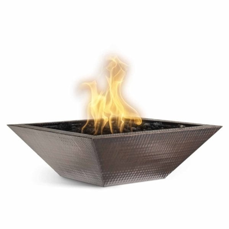 The Outdoor Plus Maya Copper Fire Bowl 24″ Match