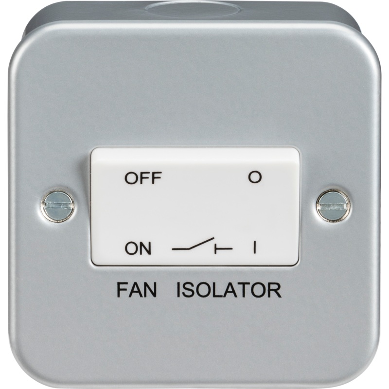 10A 1G Triple Pole 230V Metal Clad Fan Isolator Switch