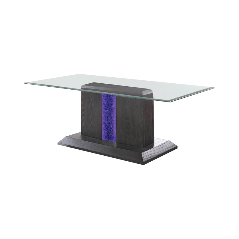 Poelter Contemporary Glass Top Coffee Table