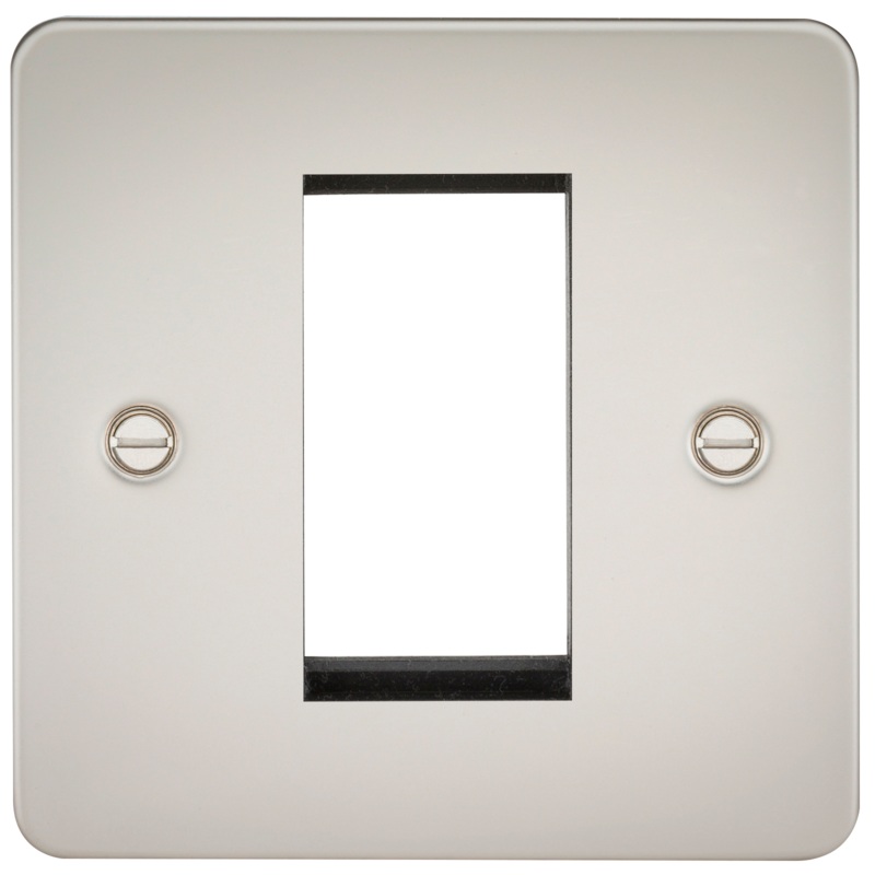 1G Modular Flat Plate Faceplate – Pearl