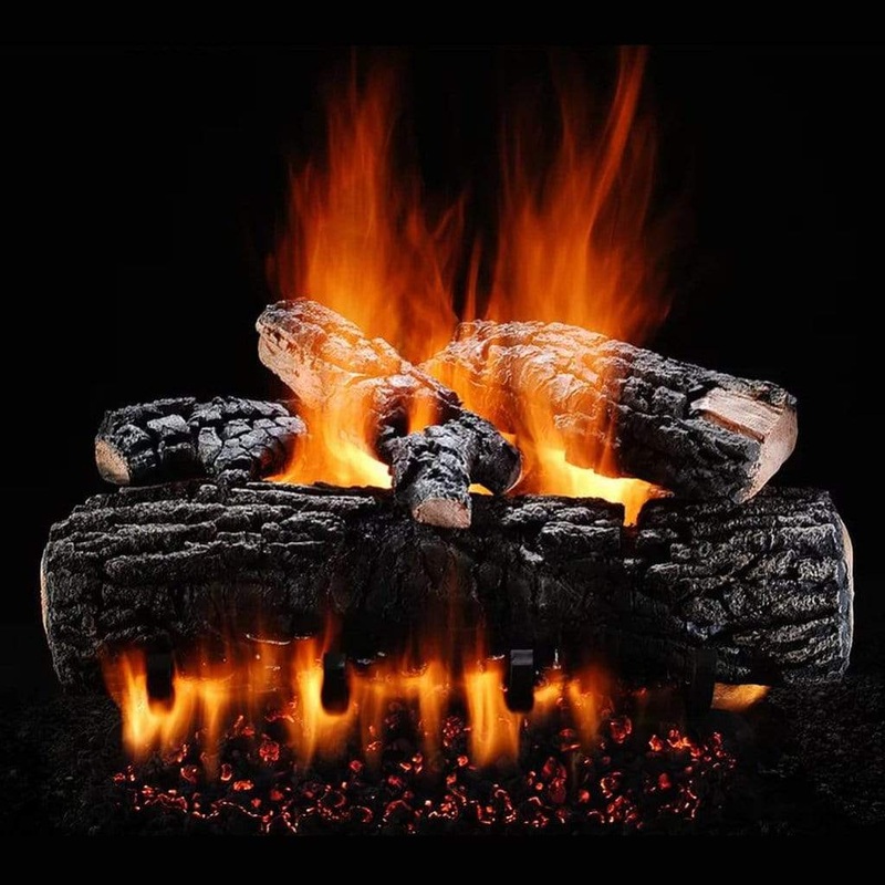 18″ Blazing Pecan Single Side Vented Gas Log – Hargrove