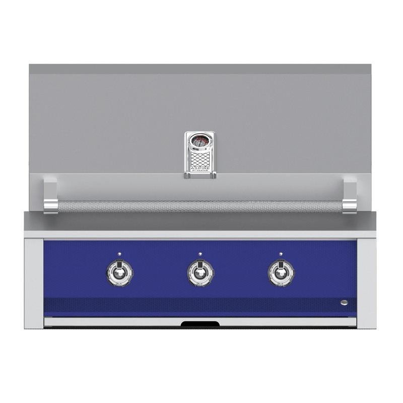 Aspire by Hestan 36-Inch Natural Gas Built-In Grill, 3 U-Burners (Prince Blue) – EAB36-NG-BU aspire-36grills-master