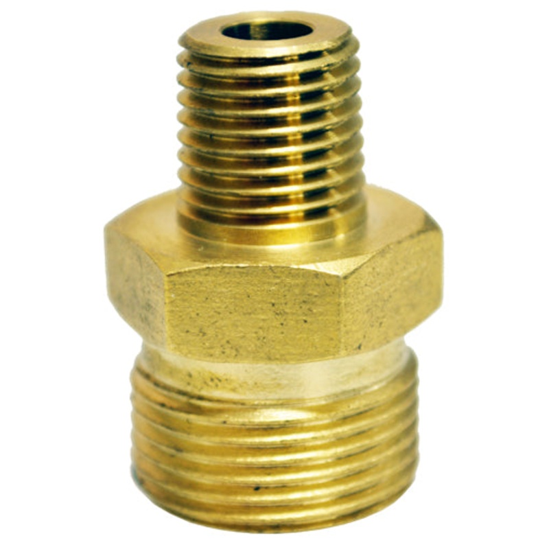 K-T Industries Male Screw Nipple, M22m To 1/4 Male Npt